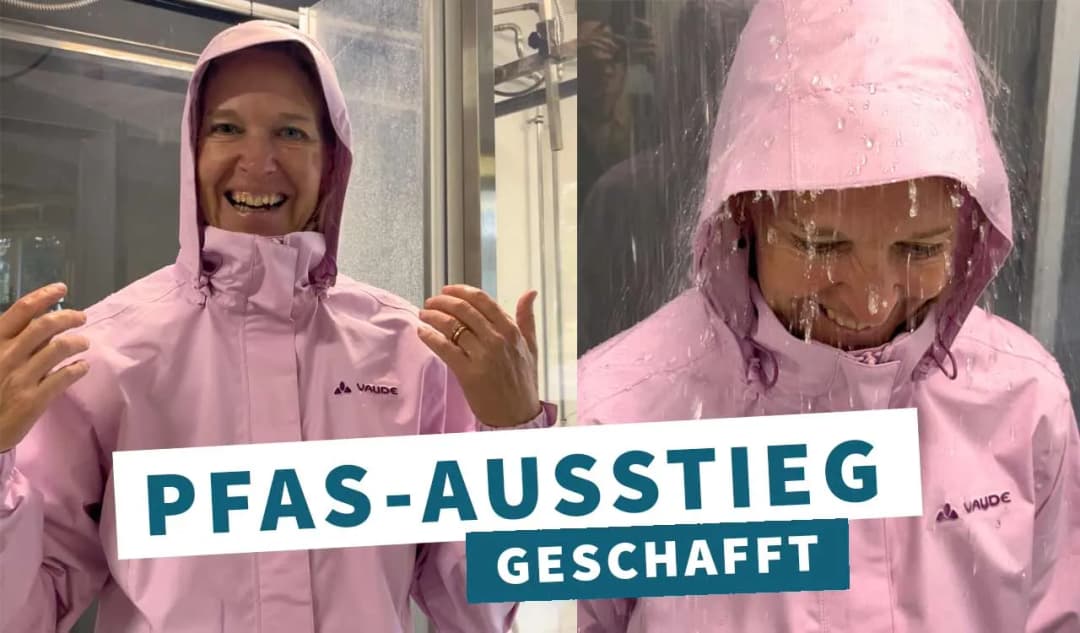 VAUDE verzichtet vollständig auf PFAS 